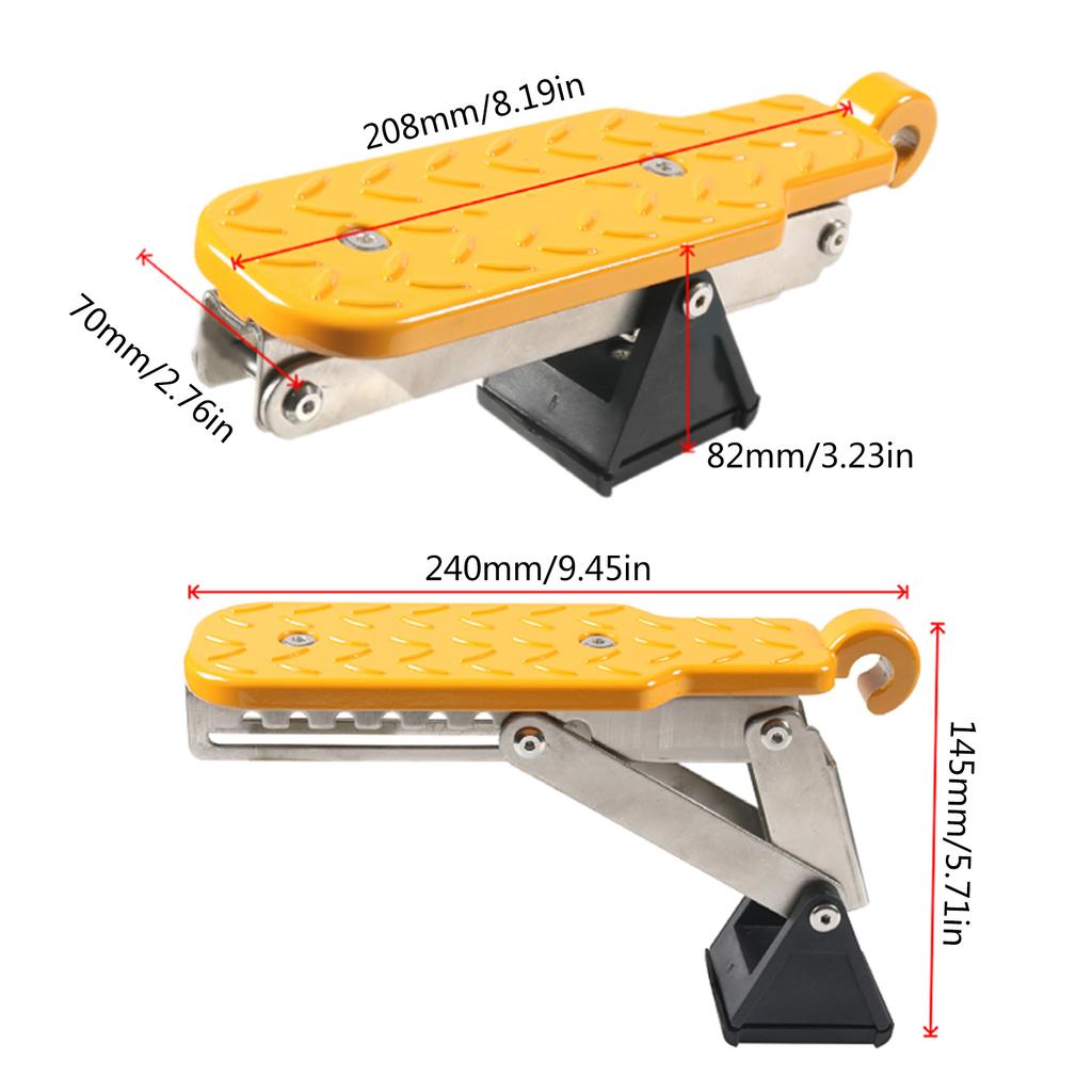 Autotürstufen-Klappstufen, Autotür-Pedalleiter für Auto-Kletterhilfe, leicht zu erreichen, universelle Türschwelle