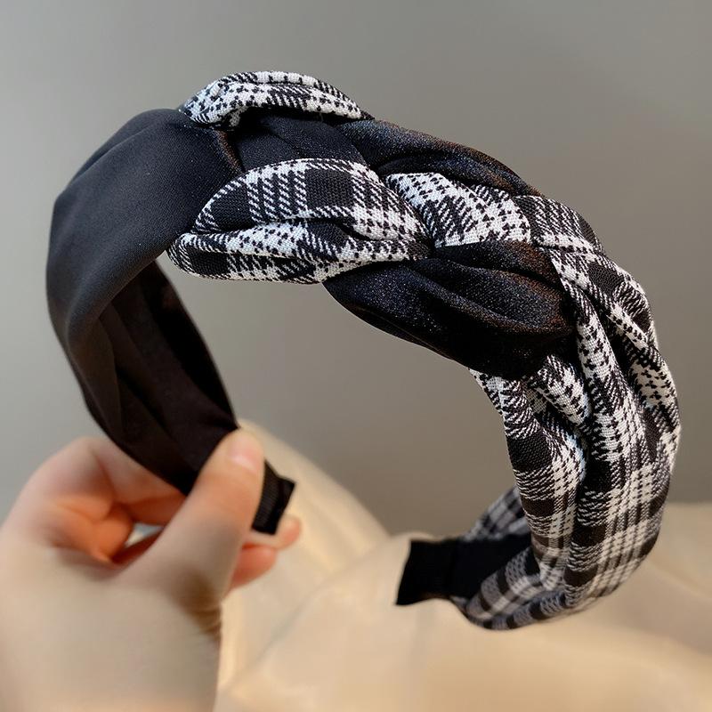 Hair Bands Fashion Hair Cards High Cranial Twist Braids Clashing Colors With Headbands Knotted Wide Hair Grottoes Headpieces
