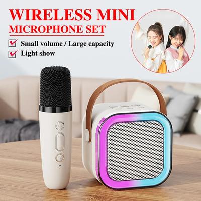 Professional Singing Karaoke Machine with Wireless Mic-Bluetooth Speaker for Home KTV Portable High Power Audio Entertainment