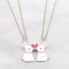 Hot-selling good friend series necklace fashion alloy magnetic love pendant girlfriend set gift
