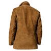 Men's Solid Color Splicing Button Pocket Work Jacket Men's Casual Long Coat