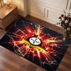 Bayer Leverkusen Football Print Crystal Velvet Rug, Comfortable Water Absorbent Non Slip Indoor Floor Carpet