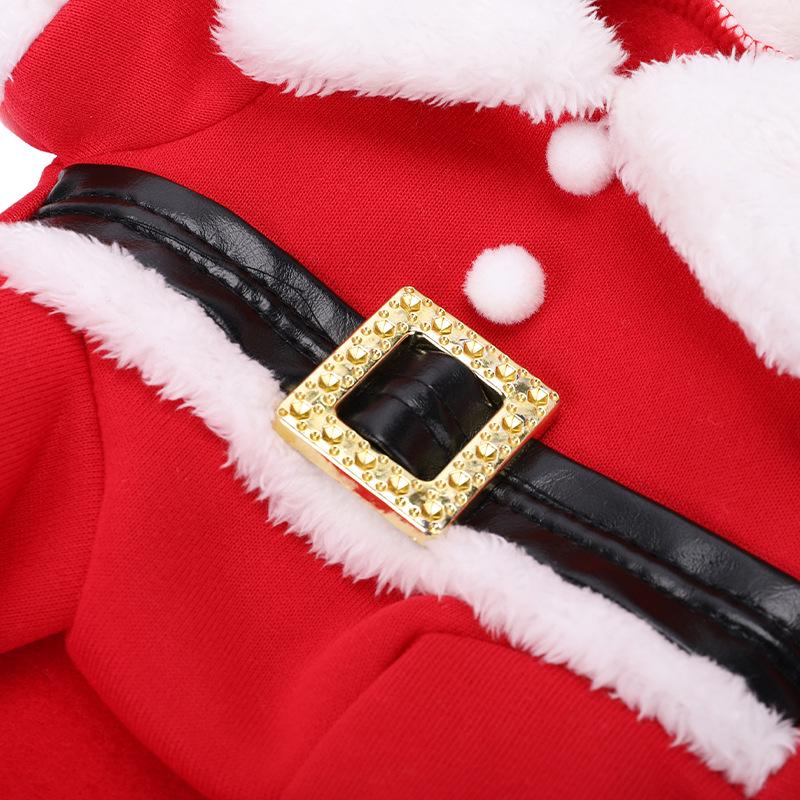 3D Pet Christmas Set: Hat & Costume for Cats and Small Dogs