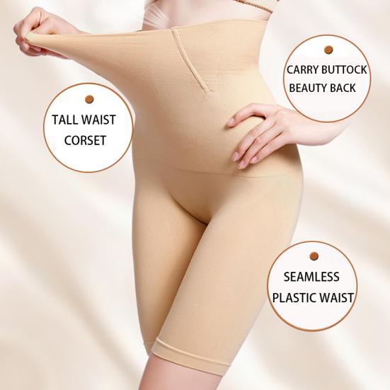 Women Waist Trainer Butt Lift Panties Solid Color Slimming Seamless Shapewear