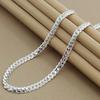 20-60cm 925 Sterling Silver Luxury Brand Design Noble Necklace Chain For Woman Men Fashion Wedding Engagement Zircon Gifts