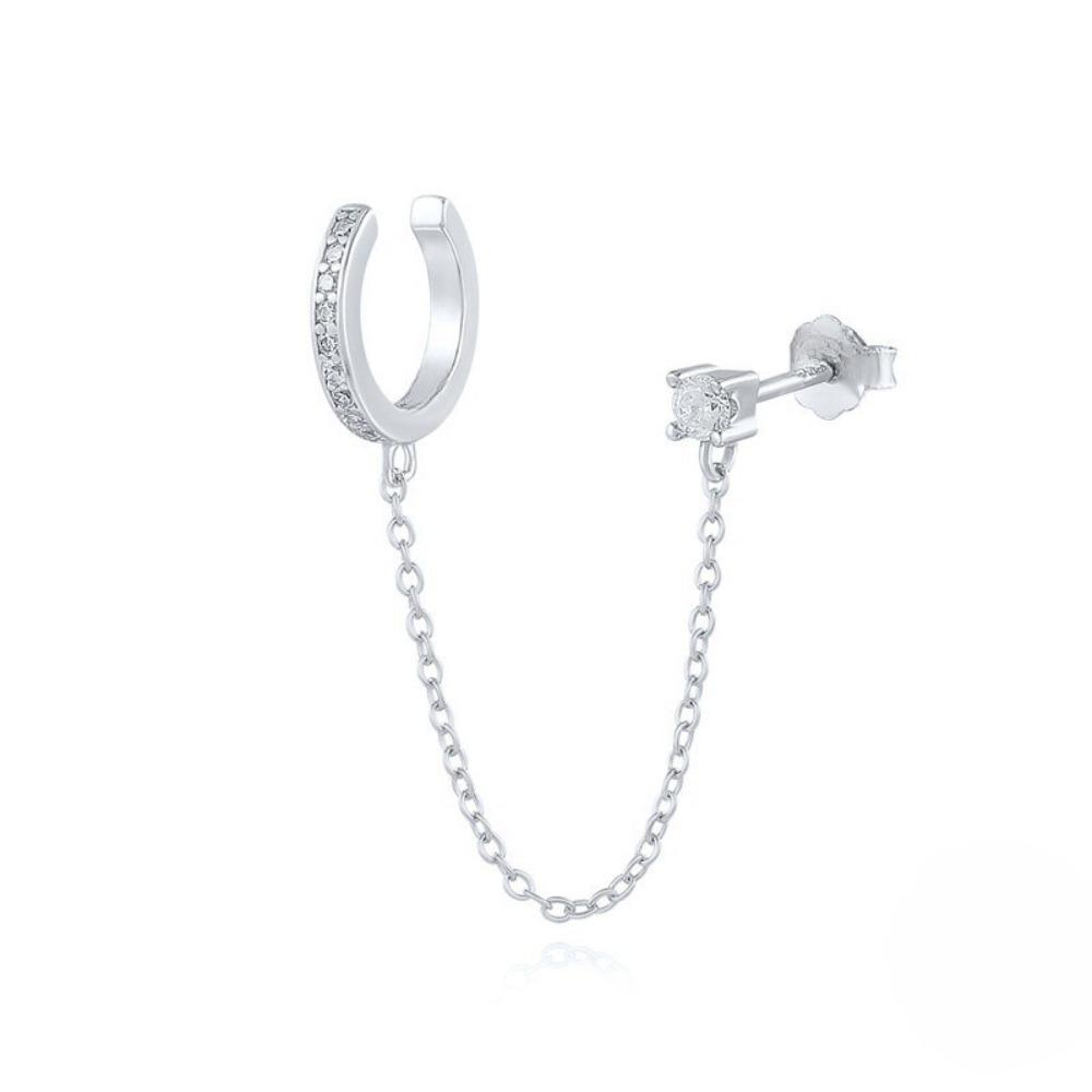 Shiny Zircon Cartilage Earrings Ear Cuff Style Helix Earrings Fashion Tragus Earrings For Women
