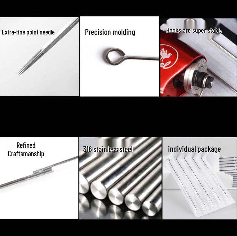 50pcs Disposable Round Liner Tattoo Needles for Coil/Motor Machine