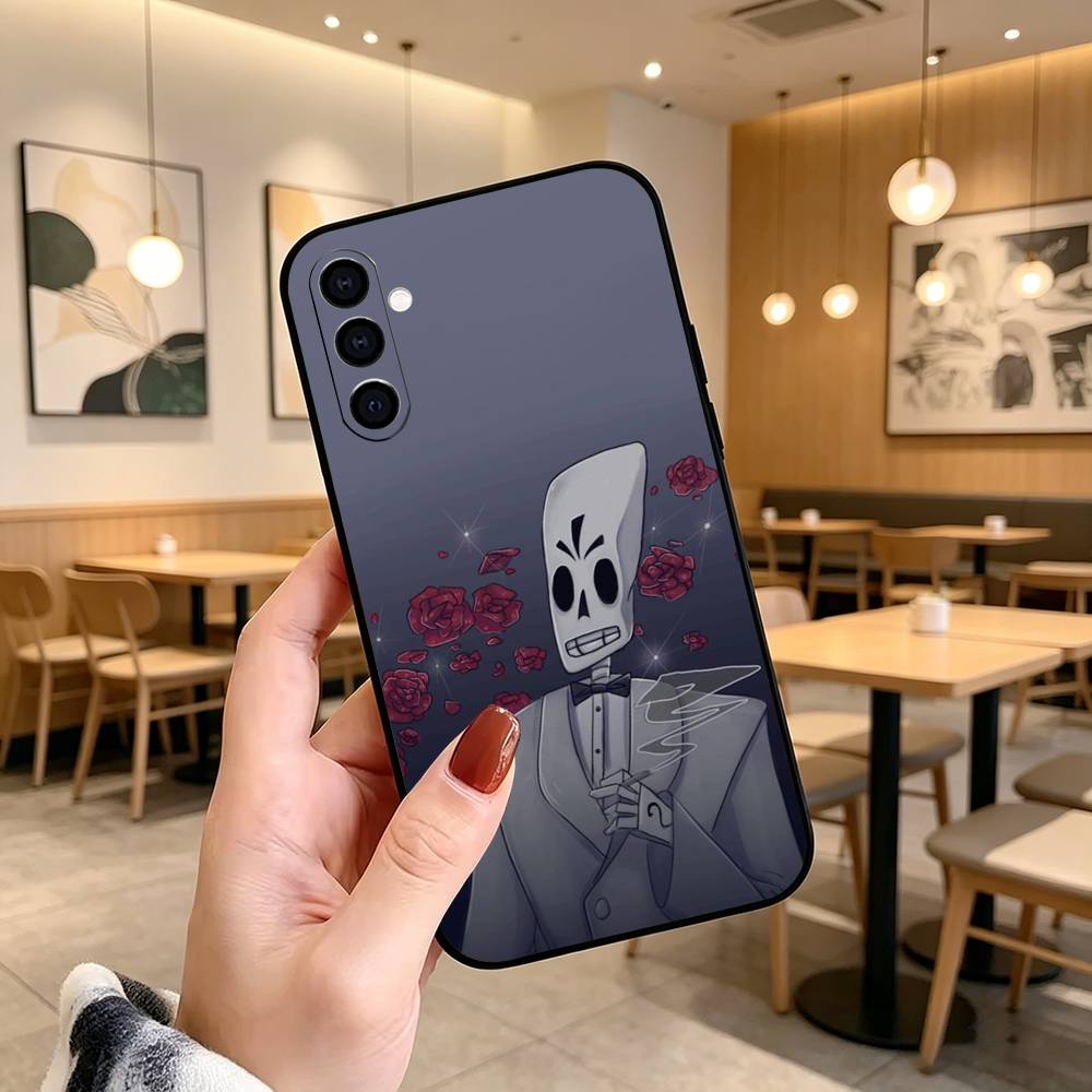 Game Grim Fandango Phone Case For Samsung Galaxy A73,A72,A71,A70,A53,A52,A51,Soft Silicone Black Cover