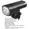 Bicycle Front Light Super Bright USB Rechargeable Quick Release Power Display High Decibel Horn Night Lighting Life Waterproof