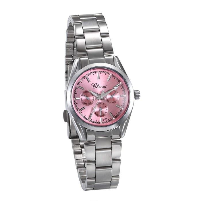 JewelryWe Women s Watch Waterproof Stainless Steel Analog Pink