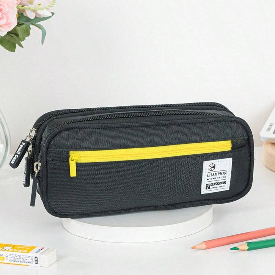4 Layers Pencil Case Large Capacity Pen Pouch Stationery Organizer Pencil Bag School Supplies