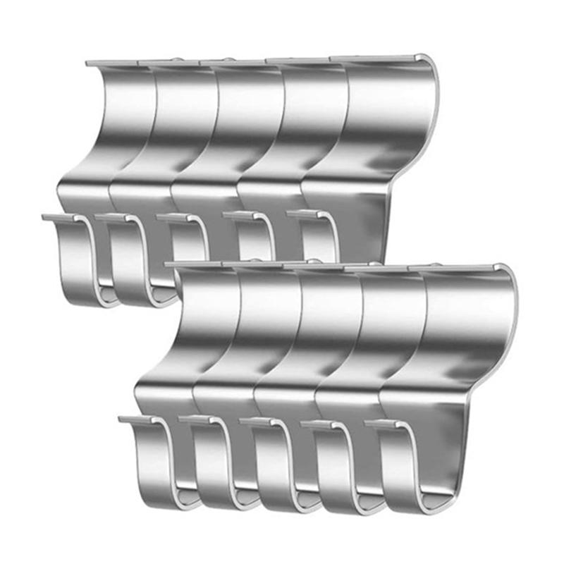 

M-Modern-50Pcs Hooks For Siding,Vinyl Siding Hook Heavy Duty Siding Clips Siding Hangers,No-Hole Needed Siding Hooks For Hanging серебряный