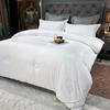 Premium Silk Quilt Square Grid Cotton Fabric Comforter Chinese Xiang Marriage Quilts Double Bed Summer Duvets 220x240