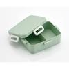 Skater Bento Box, Dull Green, 650ml, 4-Point Lock, For Women, Made In Japan YZFL7AG-A