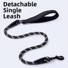 Reflective Double Head Pet Rope 360 Swivel Two Dog Lead Rope Dual Dog Leash  Medium Dogs