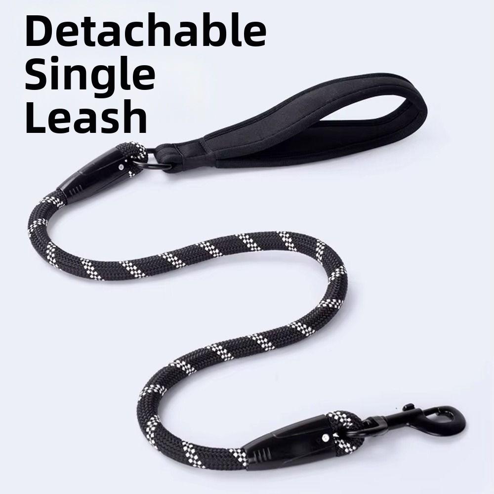 Reflective Double Head Pet Rope 360 Swivel Two Dog Lead Rope Dual Dog Leash  Medium Dogs