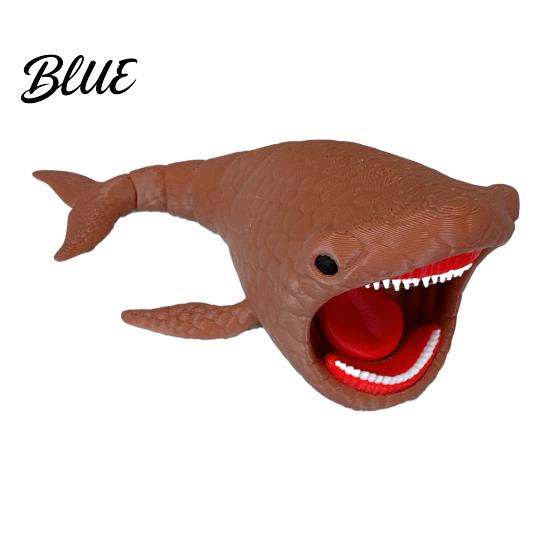 Mythical Creature Model 3D Printed Sea Toy Deep Animal Figurine with Movable Ornament Joints Articulated Ocean Predator Decoration Lovers Gift Statue