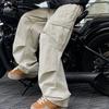 Spring Autumn Big Pocket Men's Cargo Pants Harajuku Loose Straight Wide Leg Trousers Baggy Pants Man Hip Hop Sweatpants