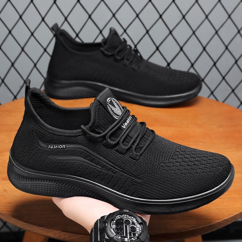 Men's Shoes New Polyurethane Sneakers Summer Breathable Comfortable Single Shoes Soft Sole Simple Running Shoes Versatile Shoes
