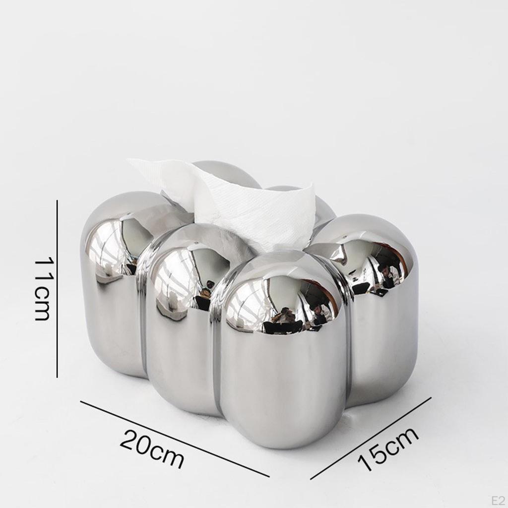 Ceramic Tissue Case Decoration Facial Tissues Container for Desktop Vehicle Dorm