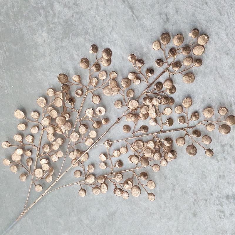 New Gold Simulation Plant Fake Bouquet Room Decoration Flower Arrangement Scattered Tail Sunflower Mulberry Leaf Persian Willow