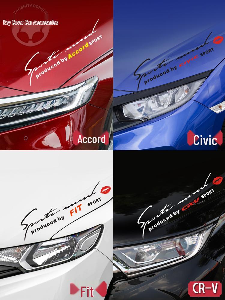 Honda Civic CRV Fit Accord Scheinwerfer-Augenlid & Motorhauben-Deko-Aufkleber für die Auto-Individualisierung
