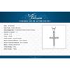 JewelryPalace Cross Sideway 925 Silver Cubic Zirconia Pendant Necklace for Women Yellow Gold Rose Gold Plated No Chain