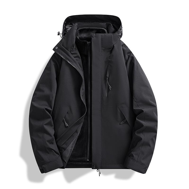 

Унисекс 3-в-1 Отстегивающаяся Ветрозащитная Водонепроницаемая Куртка для Альпинизма XL