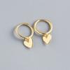 Fashion Snake-shaped Willow Leaf Chain Earrings - Unique and Versatile Ear Jewelry - Heart-shaped Round Beads Ear Decorations
