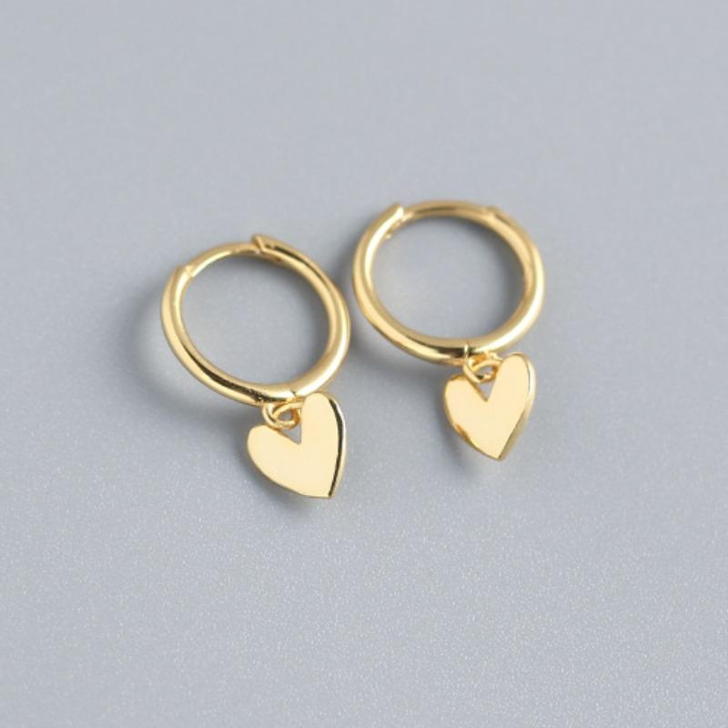 Fashion Snake-shaped Willow Leaf Chain Earrings - Unique and Versatile Ear Jewelry - Heart-shaped Round Beads Ear Decorations