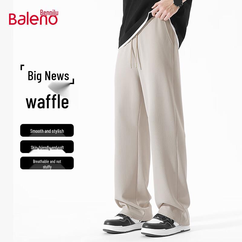 

Baleno Men s Waffle Knit Straight-Leg Casual Pants 2XL