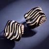 Stud Earrings High Sense Light Luxury Cold Wind Leopard Print Fashion Temperament Earrings Female Personality Cool People Niche Design Earrings