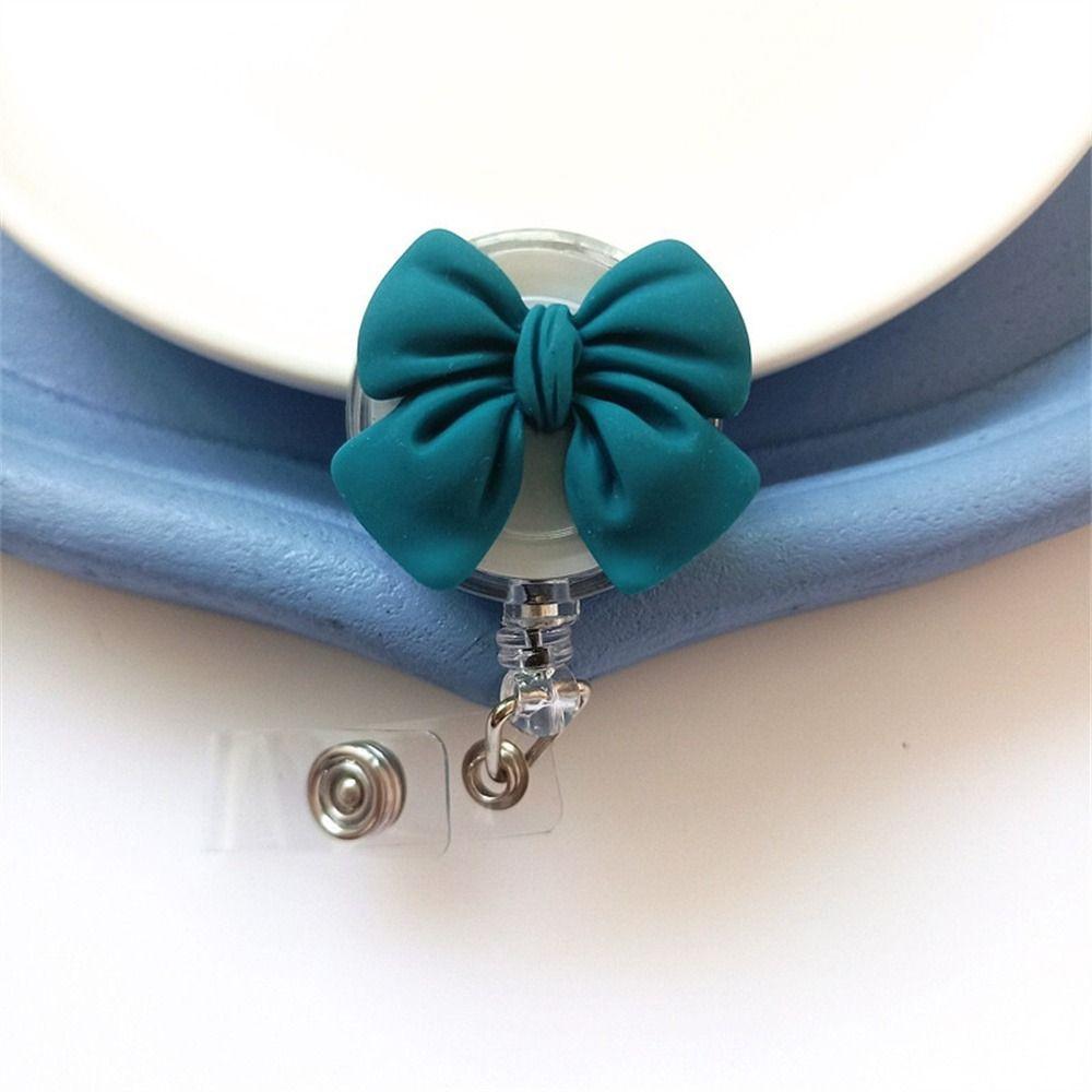 3D Flora Retractable Badge Holder Name Tag Easy Pull Buckle Nurse Badge Reel  Doctor Students