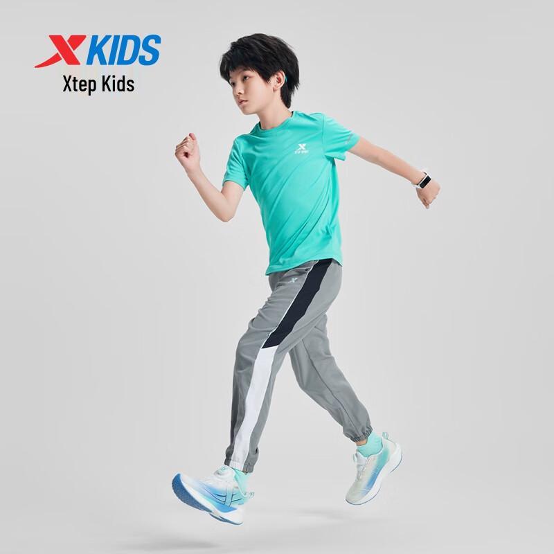 XTEP Kids' Quick-Dry Short-Sleeve Knit Tee