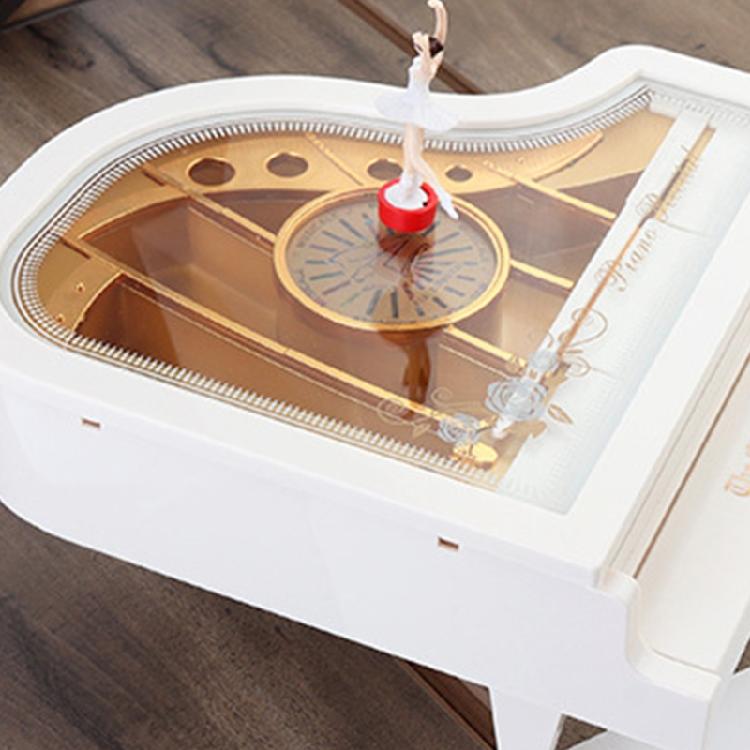 Retro Classic Dancer Ballerina Piano Clockwork Hand Crank Xmas Valentine Gift