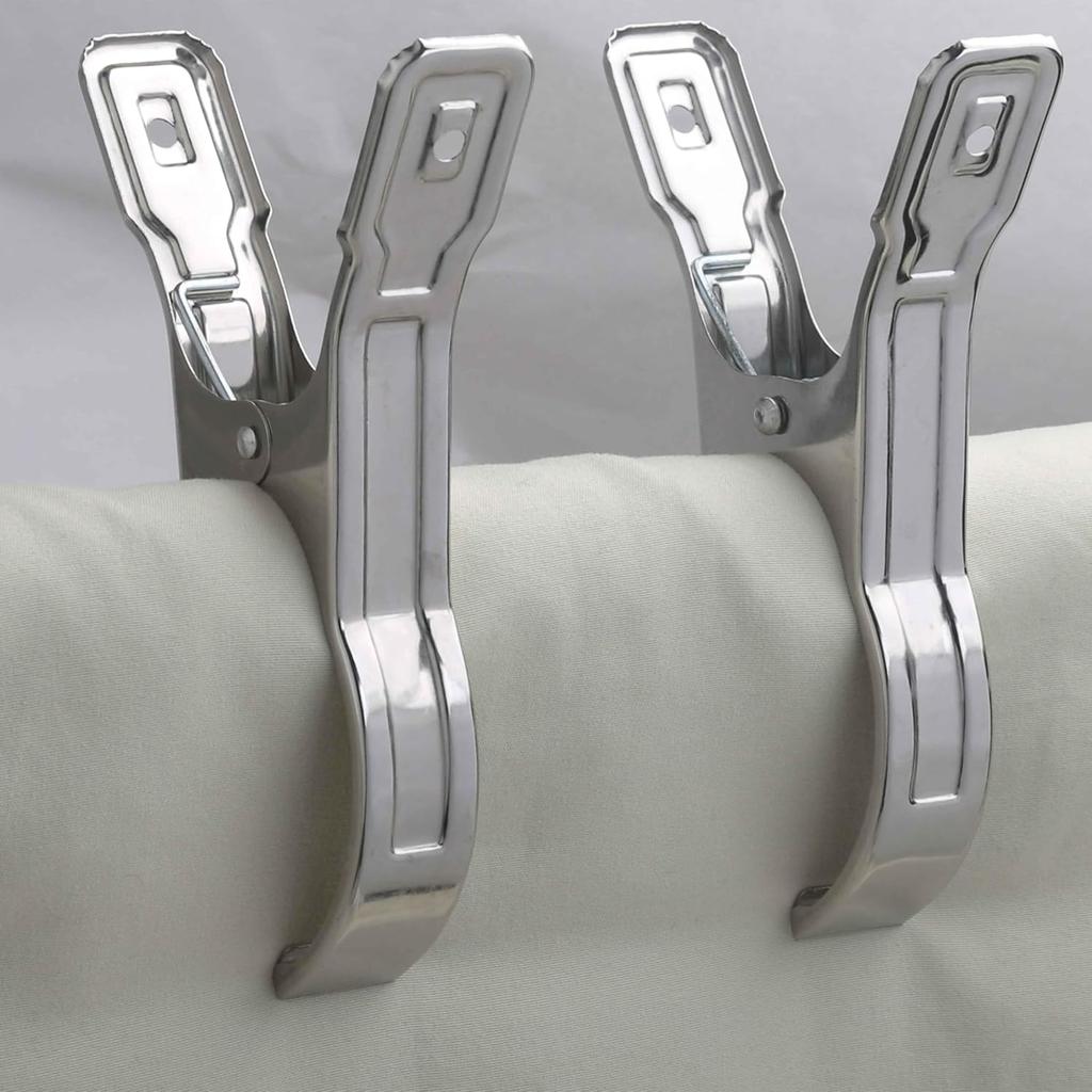 WEBI Pool Cover Clips Beach Towel Clips,12 Packs 5.5 Inch Beach Chair Clips,Above Ground Pool Cover Clamps for Chairs,Cruise,Boat,Blanket,Quilt