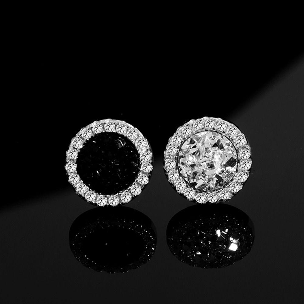 Party Street Wear Jewelry Accessories Magnetic Stud Earrings Korean  Earrings Zircon Clip Earring