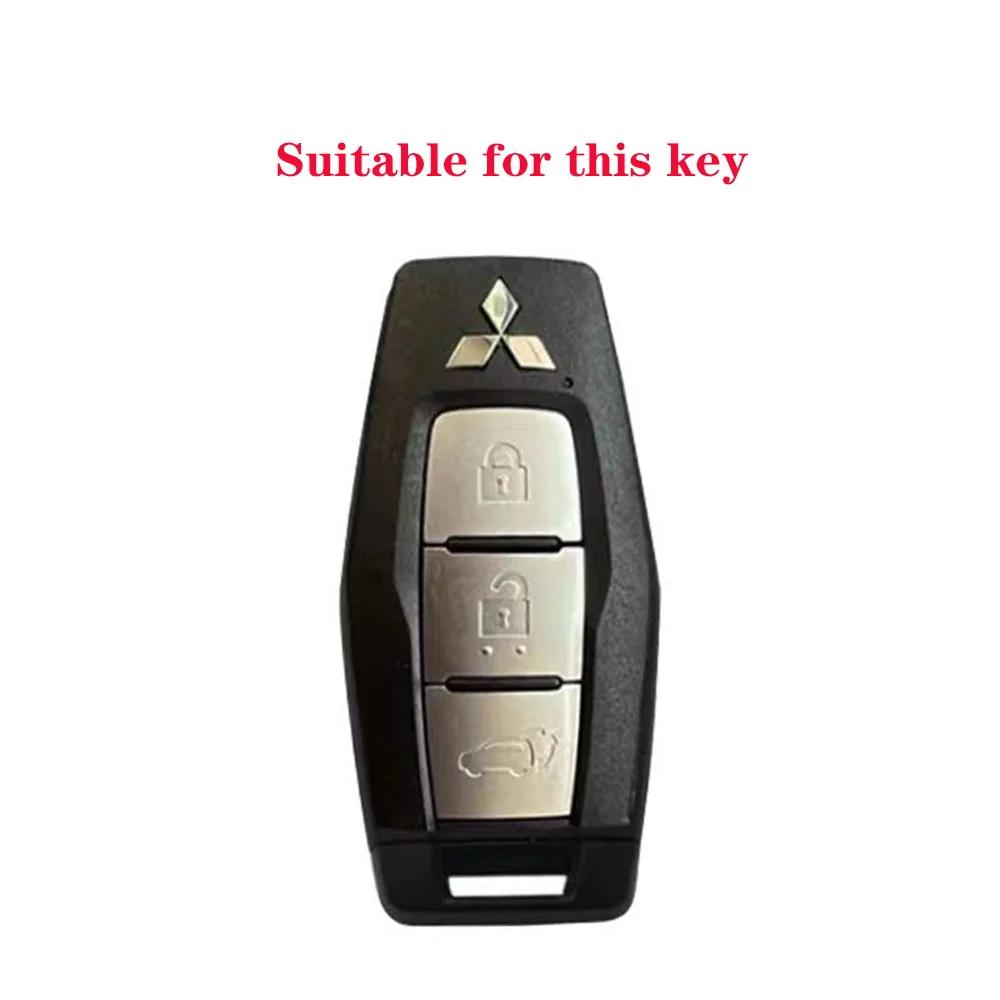New Silicone Car Remote Key Case Cover Protect Shell Fob For Mitsubishi Outlander Holder Protection Accessories