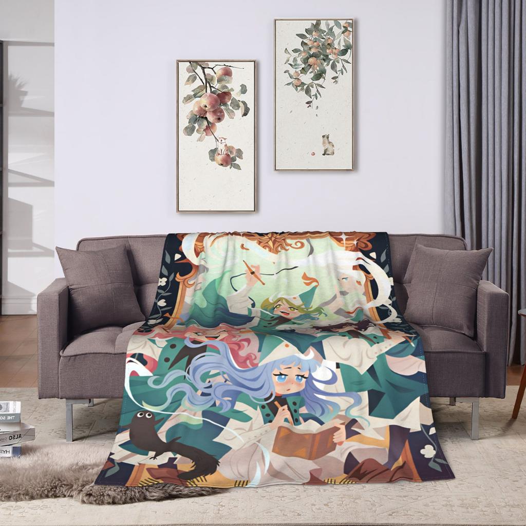 Witch Hat Atelier Blanket Decorative Flannel Bedding Throws For Couch Chair Warm Custom DIY Quality Bedspread Gift Idea