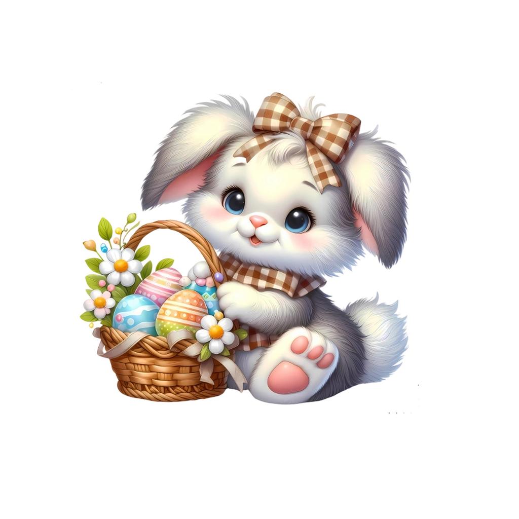 Easter Themed Easter Egg Wall Stickers, Wall Decorations, Holiday Decoration Stickers, PVC Self-adhesive Stickers