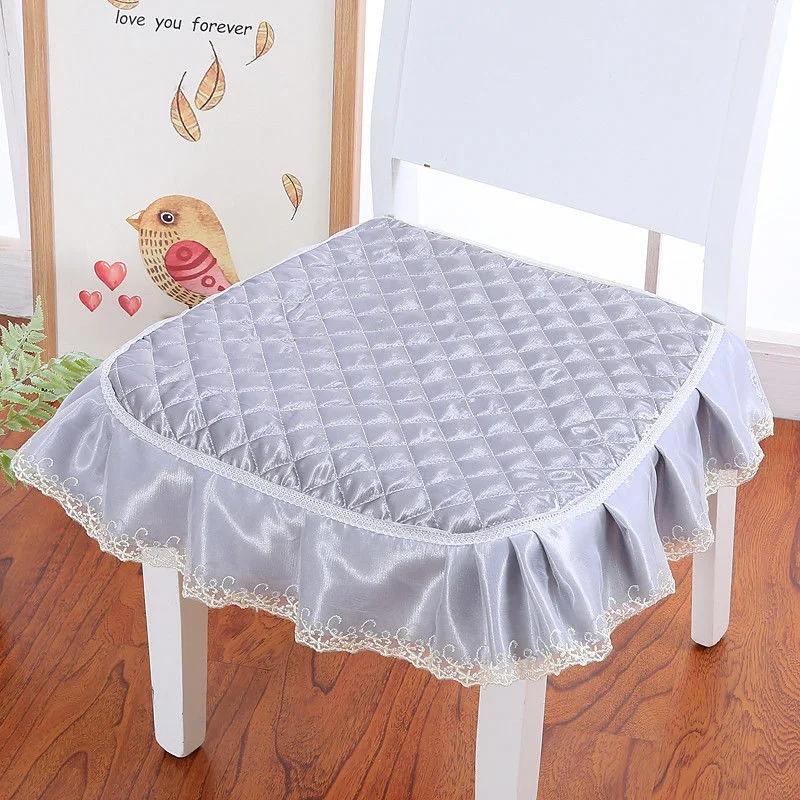 Simple Style Solid Color Dining Chair Cushion 43x45cm Home Decor Seat Cushion Thicken Non-slip Office Sedentary Stool Pads
