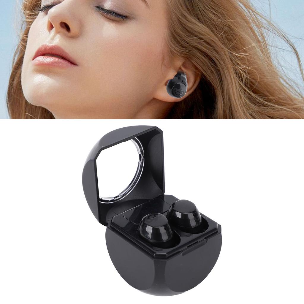 Schwarze Ohrhörer Lange Akkulaufzeit Wiederaufladbare Bluetooth-Kopfhörer mit Ladecase Ohrstöpsel für Business