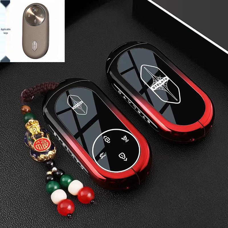 Anwendbare STELATO Enjoy S9T Schlüsseltasche für Modell 25/26/2026 - Neue S9 Fernbedienungs-Autotasche mit Schnalle.