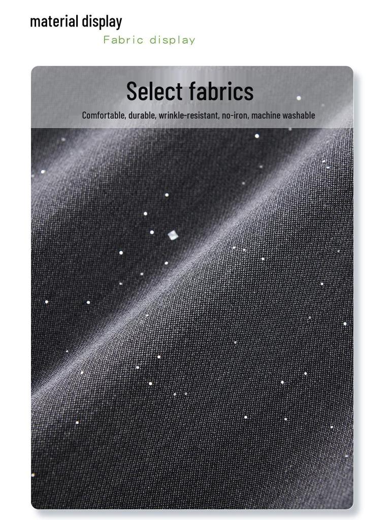 Women's 2024 Gray Sequin High-Waist A-Line Skirt - Slimming Spring & Autumn Hip-Wrap Skirt