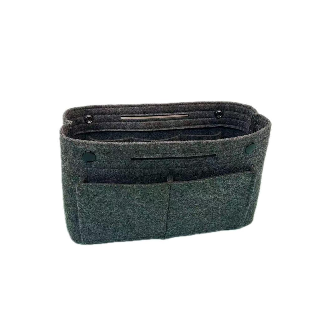 Women's Lightweight Felt Bag Organizer: Insert Pouch & Cosmetic Divider Tote