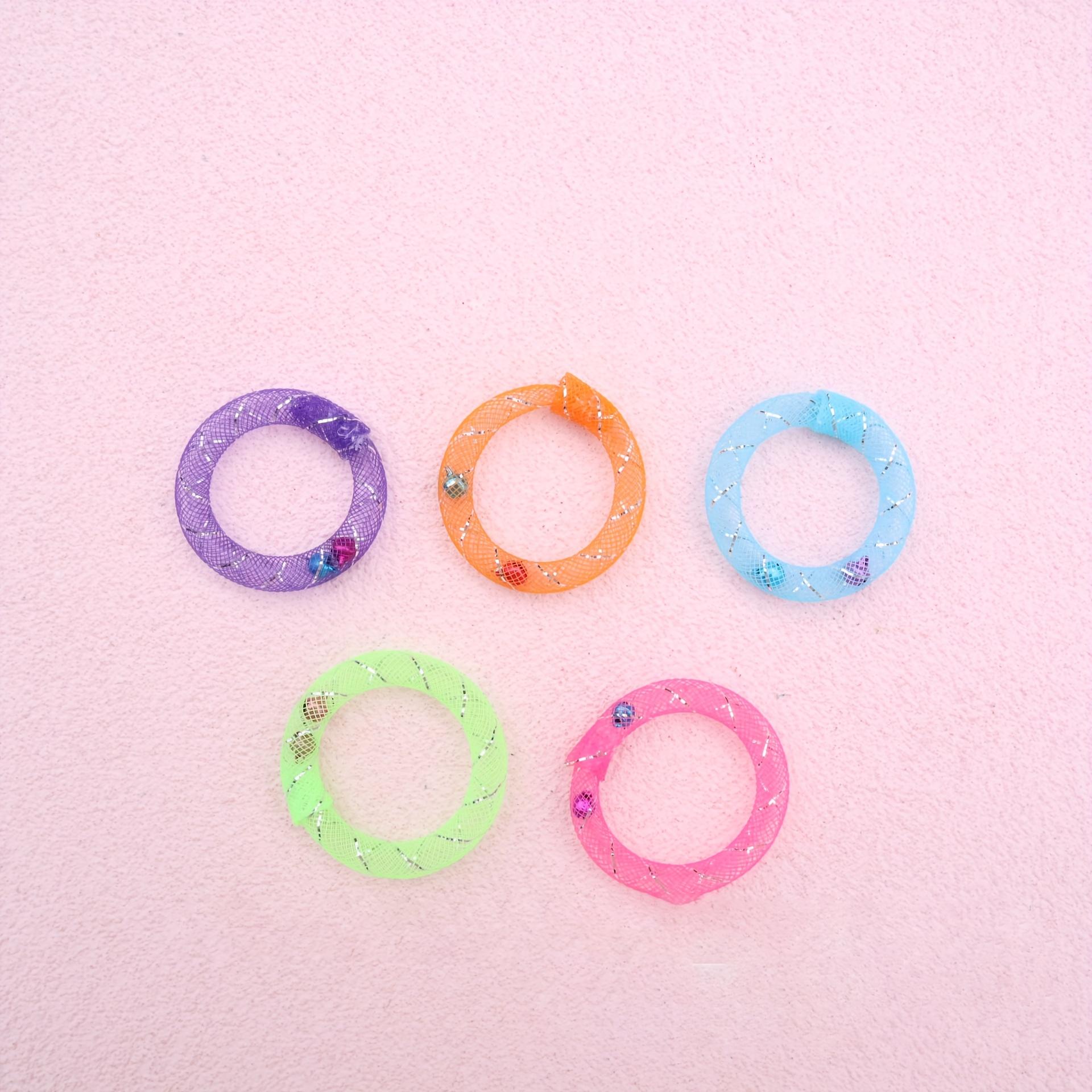 

5pcs Colorful Plastic Cat Tunnel Toys with Bells - Interactive Self-Play for All Breeds, Soft & Durable Design for Cats and Dogs, Interactive Cat Toy 5pcs