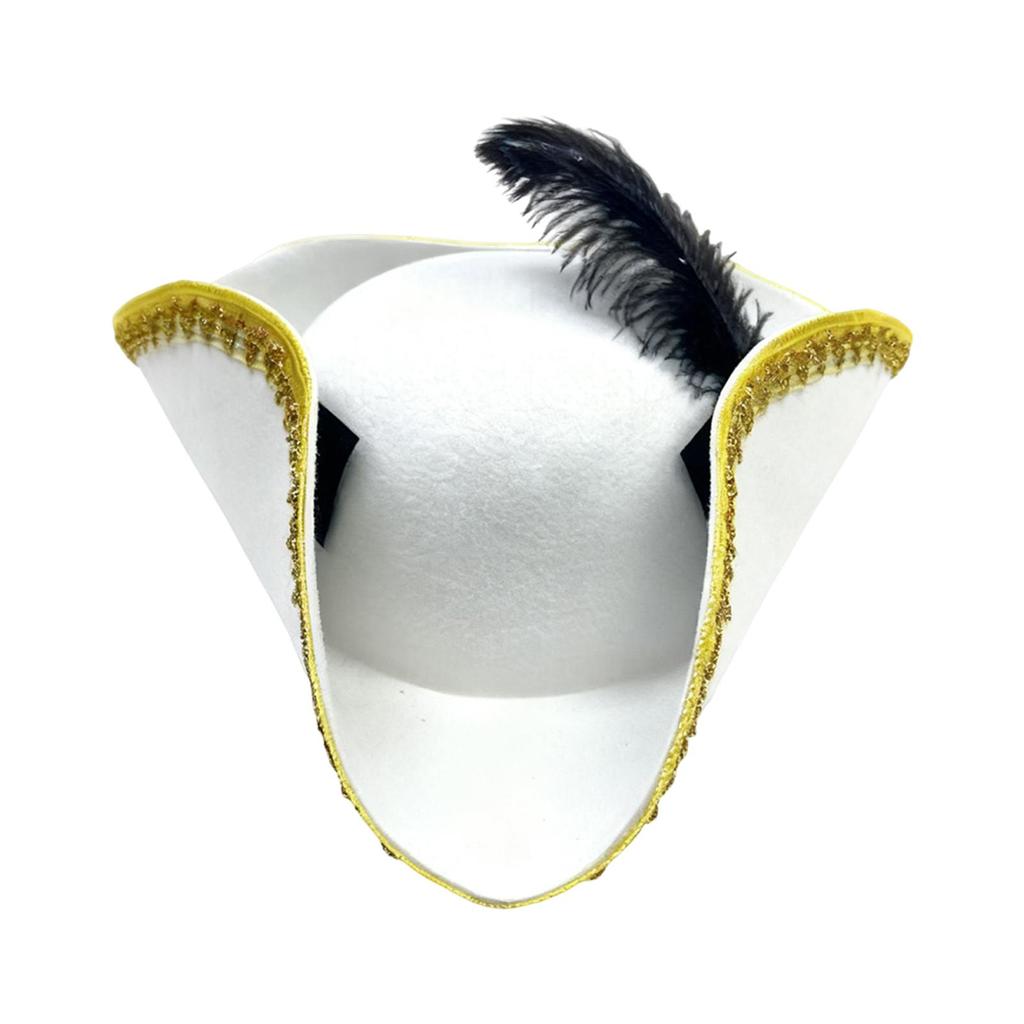 Pirate Hat Halloween Headwear Women Men Comfortable Birthday Stage Performance Festival Decor Gift Novelty Buccaneer Tricorn Hat