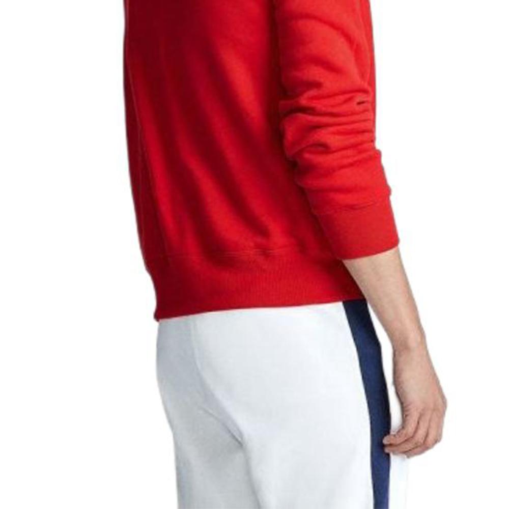 Polo Ralph Lauren Bear Graphic Hooded Fleece Sweatshirt Men sweatshirt Red MNPOKNI16820338-600