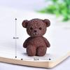 1pc Kawaii Bear Figurines Small Statue Fairy Garden Miniatures Ornament Dollhouse Home Decoration Accessories Decoration Jardin