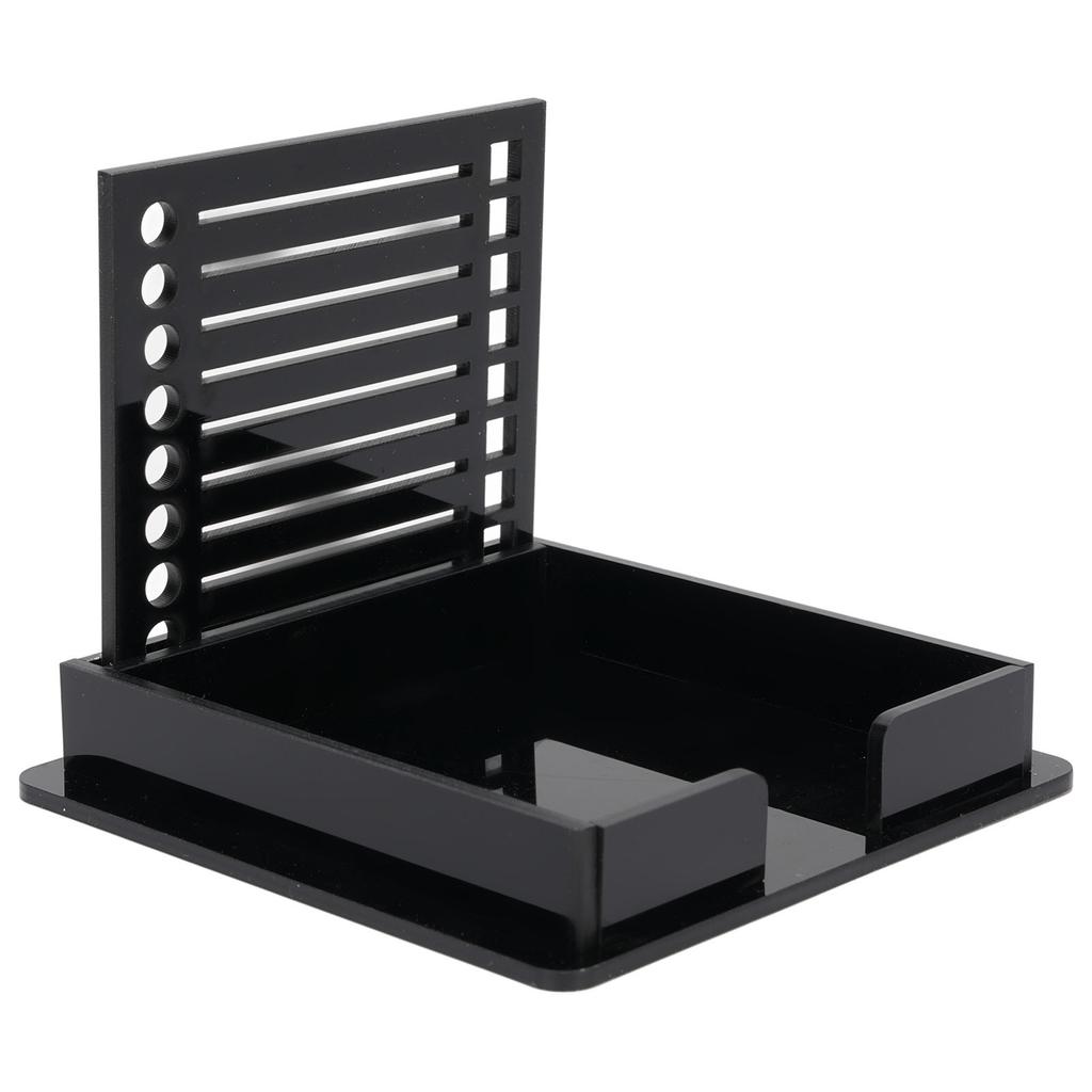 Hållare för Post-it-lappar ABS Memo Pad Organizer med Schablon för 3x3 tums anteckningsblock Pop Up-lappar